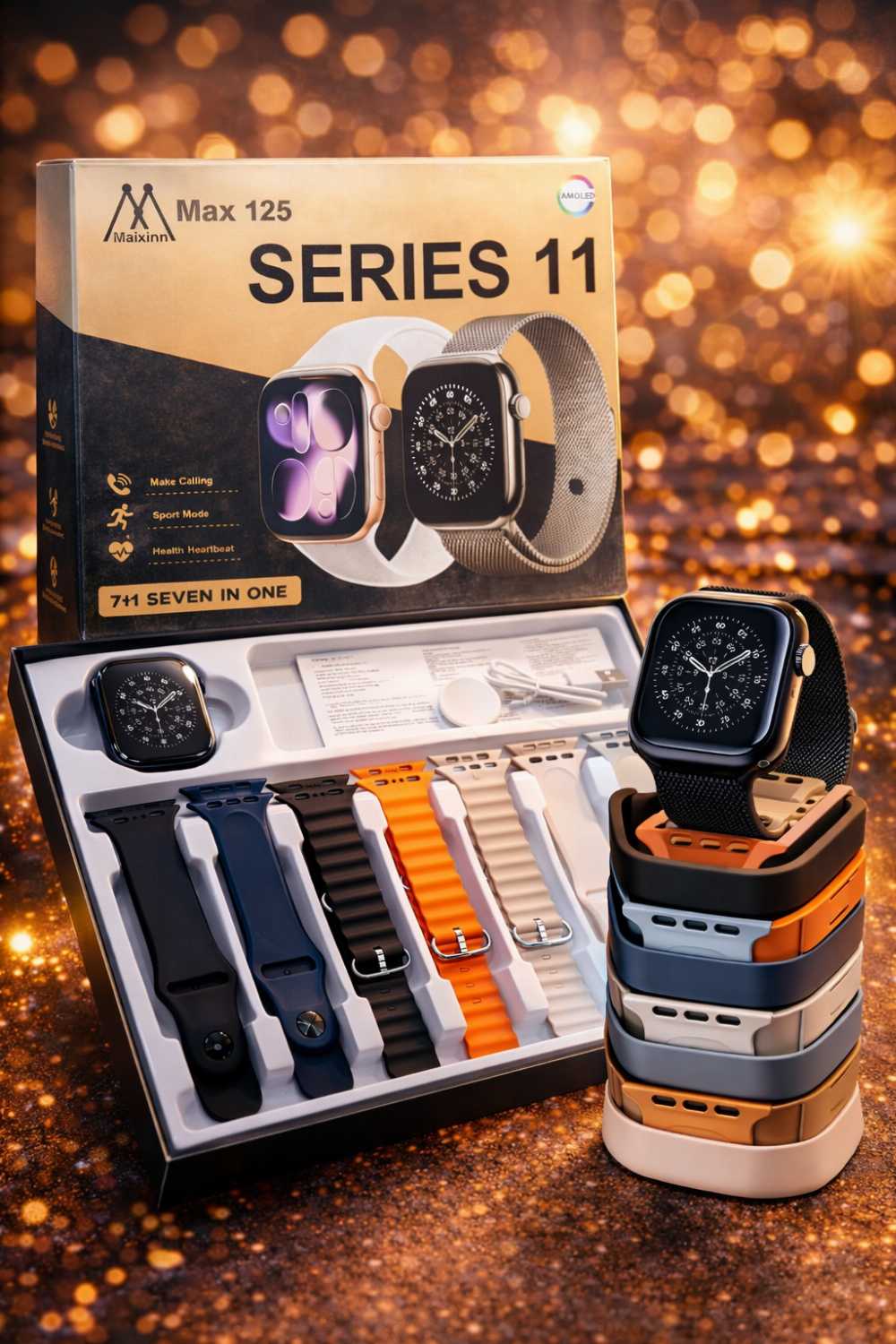 Series 11 Ultra Watch 7 in 1 | Smartwatch with Multiple Straps & Features